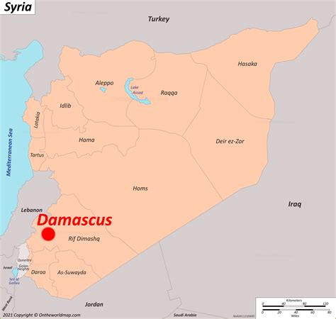 where is damascus located